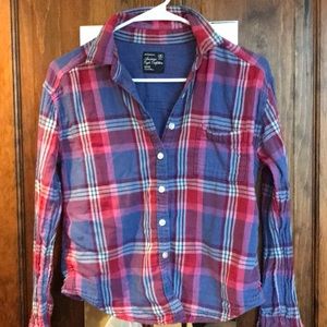 American Eagle Plaid Button Down